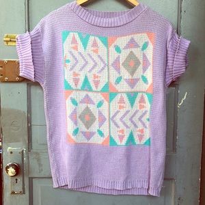 Patchwork Vintage Sweater Size Small